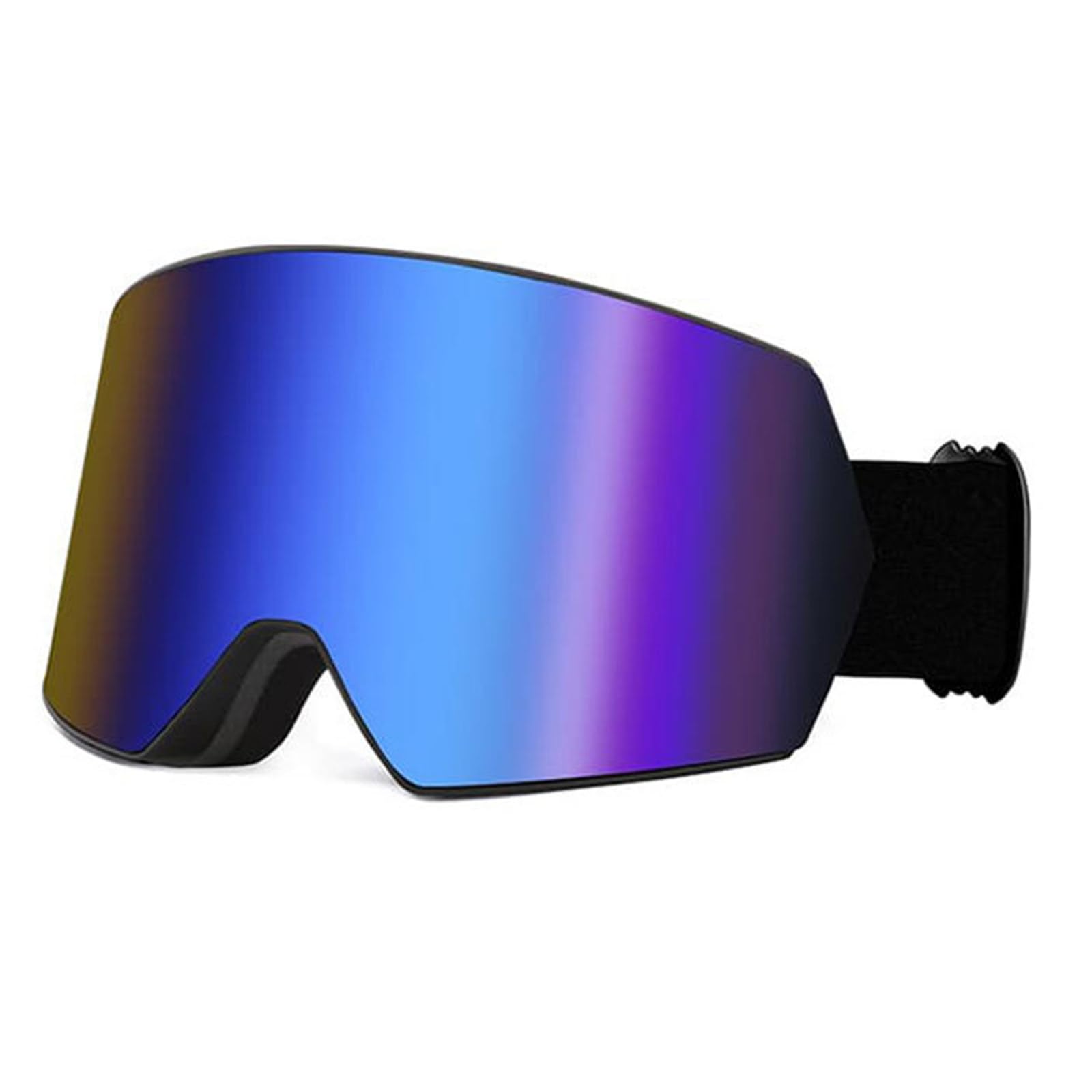 Gogle snowboardowe z powłoką przeciwmgielną, damskie, z powłoką przeciwmgielną, kompatybilne z kaskiem narciarskim, 100% ochrona przed promieniowaniem UV B
