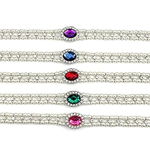 Pet Double Row Pearl Rhinestone Collar Cat Dog Necklace Adjustable Cute Gem Vintage Accessories