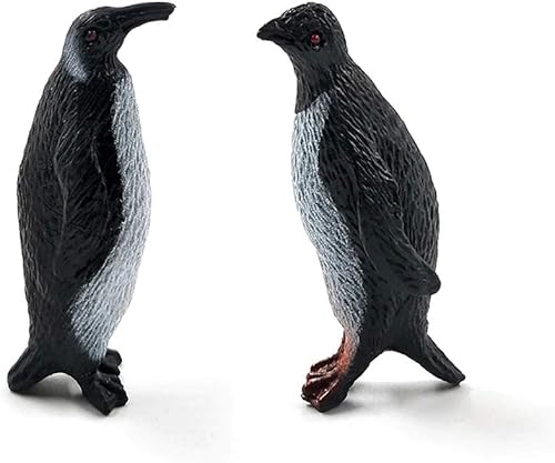 Miniatura 3 de 16 figuras de pingüino de plástico, lindas figuras de pingüino de animales del océano para niños - realista y detallado