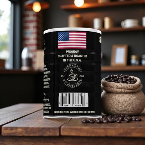 First And Main Coffee Co Sultry Sumatra Café en Grano 12 oz miniatura 4