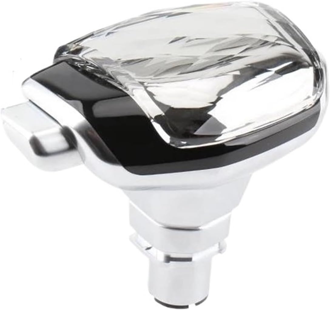 Car Gear Shift Knob Car Automatic Transmission Gear Shift Head Knob Compatible With for Freelander 2 2007 2008 2009 2010 2011 2012 2013 2014 2015(Crystal color)