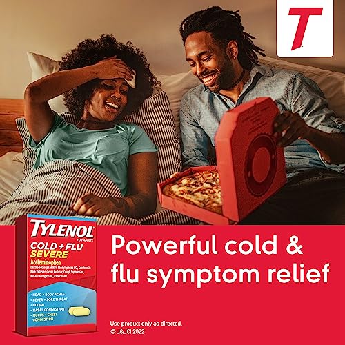 Tylenol Cold + Flu Severe Caplets, Acetaminophen, 24 ct - image 5