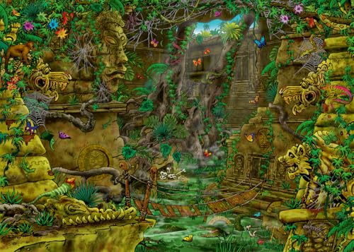 Ravensburger - Escape Puzzle - Temple Angkor Wat - pour Adultes et Enfants dès 12 Ans - 759 pi�èces, 1 Guide de Jeu, 1 enveloppe Solution - Inspiré des Jeux d'évasion - 19957