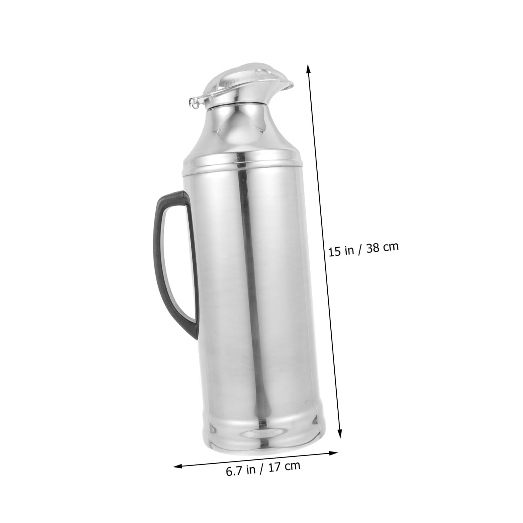 Botella Térmica para Mantener la Temperatura de Acero Inoxidable Interior de Vidrio, Gran Capacidad y Aislamiento Adecuado para Uso Diario y Oficina