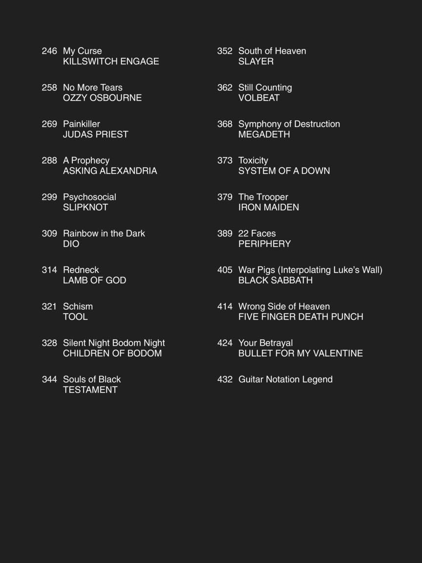 Mammoth Metal Guitar Tab Anthology: The World's Loudest Songbook Featuring 45 Headbanging Songs!