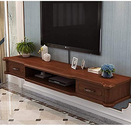 Schwimmendes Regal Wandkonsole Medienkonsole Schwimmender TV-Ständer Komponentenregal TV-Schrank Regal Rack-Schrank Media Entertainment Console