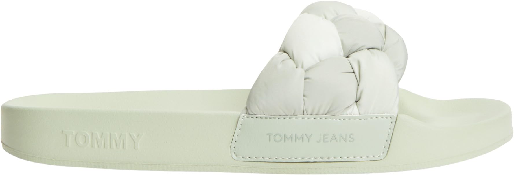 Tommy Jeans Donna Scarpe da Mare Braided Slides con Fascetta Intrecciata, Verde (Misty Sage Gradient), 35