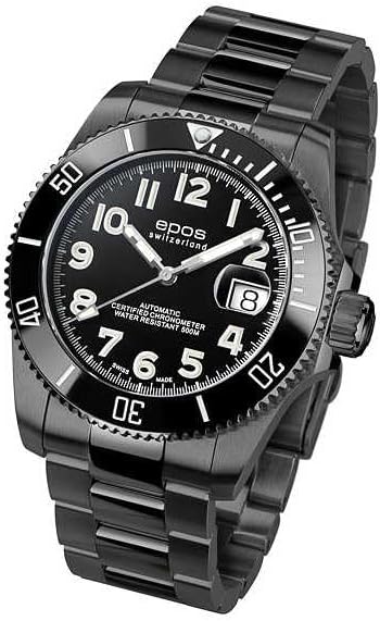 世界限定300本 EPOS エポス メンズ 腕時計 自動巻き Sportive Diver スポーティブ ダイバー ブラック文字盤 黒 チタンブレスレット 3504 COSC LTD 国内正規品 Amazonで販売中 世界限定300本 EPOS エポス メンズ 腕時計 自動巻き Sportive Diver スポーティブ ダイバー ブラック文字盤 黒 チタンブレスレット 3504 COSC LTD 国内正規品 Amazonで販売中