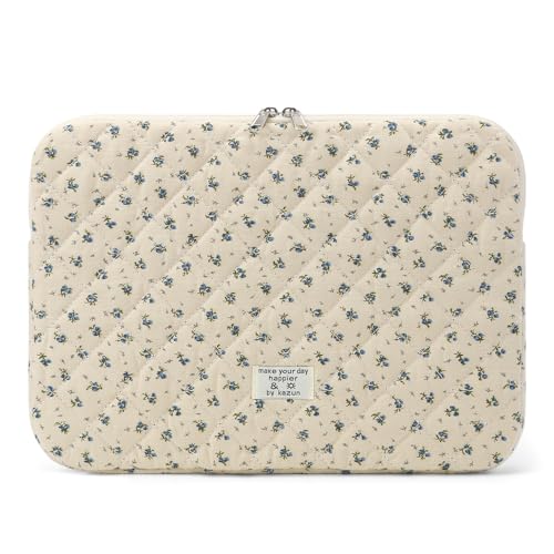 Puffy Laptop Sleeve 13-15.6 Inch Cute Quilted Laptop...