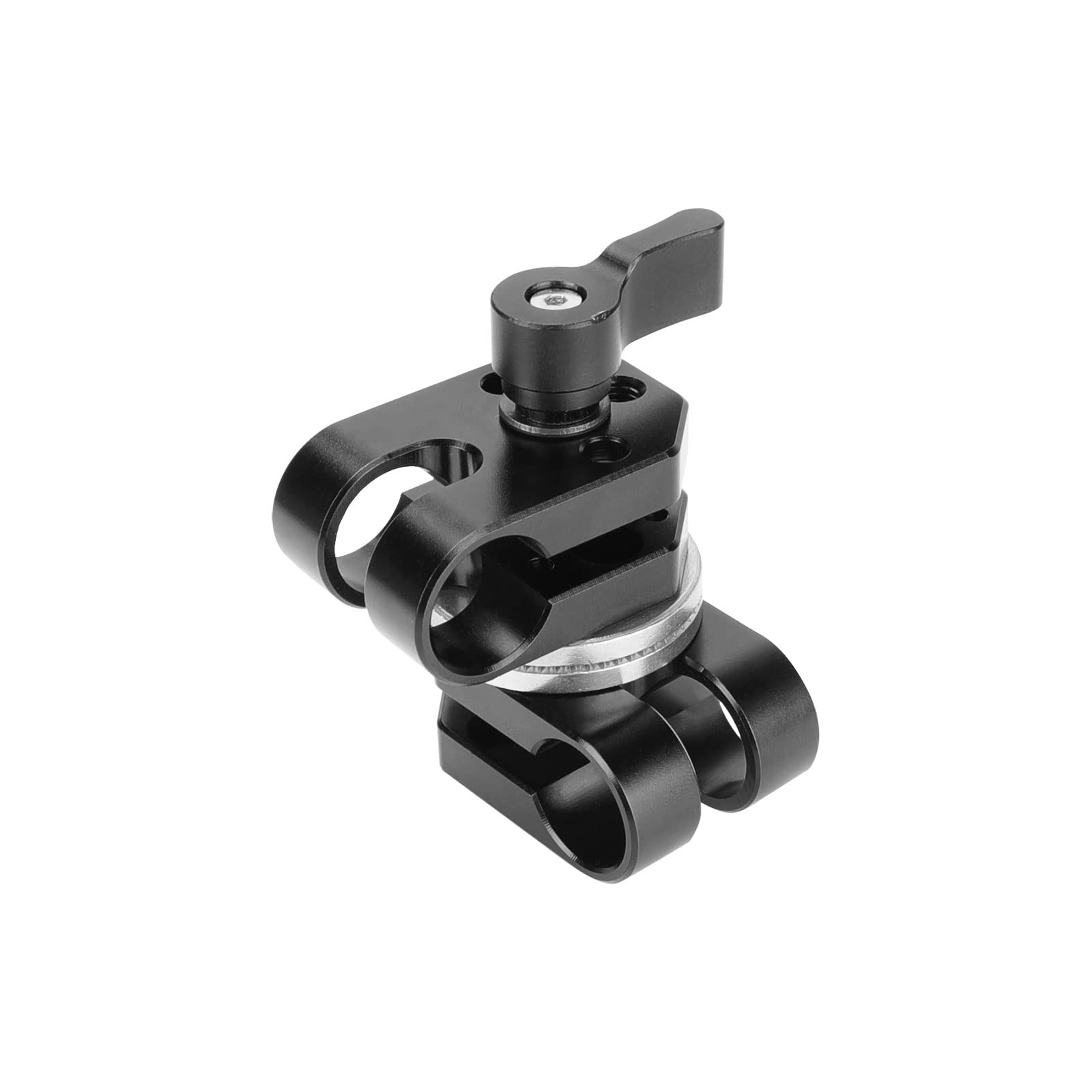 Einstellbarer 15mm Dual Rod Adapter mit M6 Rosette Adapter für Kamera Photo Studio