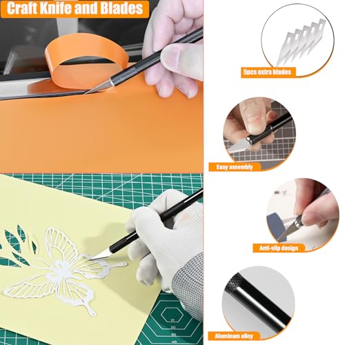 EHDIS Wallpaper Smoothing Tool Kit with Sponge Seam Roller, Vinyl Squeegee,Cutting Tool for Peel and Stick on Contact Paper,Window Tint Film,Decal,Graphics Installation by EHDIS - Image 7