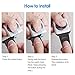 JETech Replacement Band Strap for Apple Watch 42mm and 44mm, Stainless Steel, Black