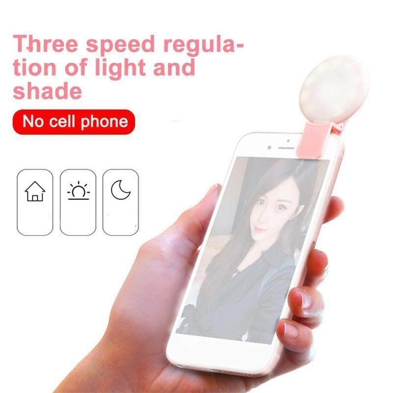 Mini Selfie Vullen Licht Clip Op Mobiele Telefoon Selfie