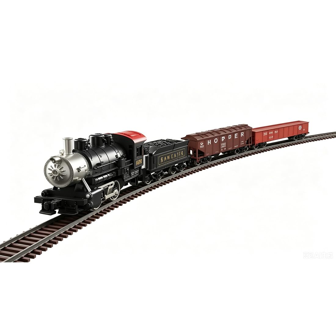 Modellino ferroviario H0 1:87, locomotiva classica a vapore Pennsylvania 0-4-0, set di treno elettrico in metallo con binario e carrello a carbone