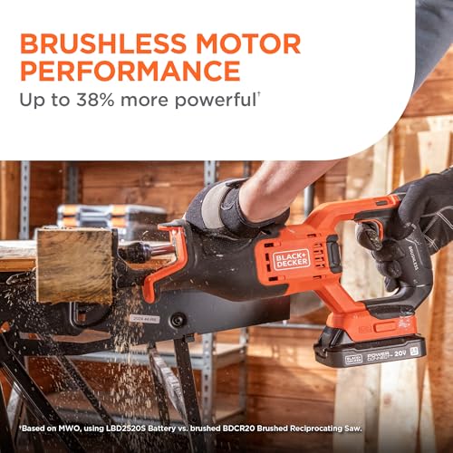 BLACK+DECKER 20V Brushless Reciprocating Saw