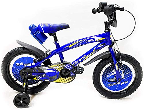 Reset Bicicletta per Bambino 14" 2 Freni Grand Prix Blu