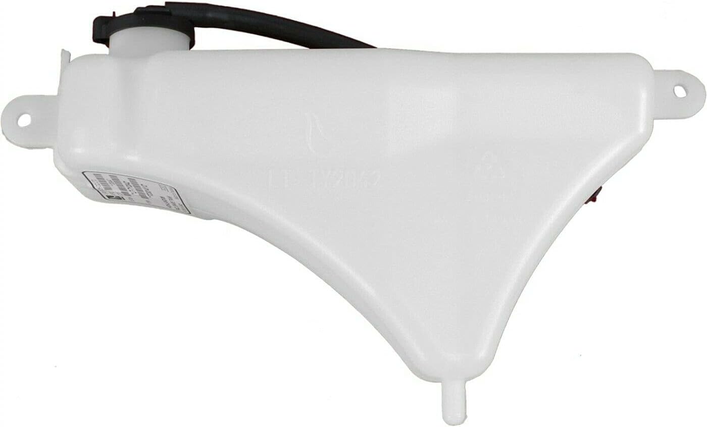 DAT AUTO PARTS Engine Coolant Recovery Bottle Overflow Reservoir Tank with Cap Replacement for 2008-2013 Toyota Highlander 2008-2010 Hybrid Models White Textured Plastic TO3014112 164700P060