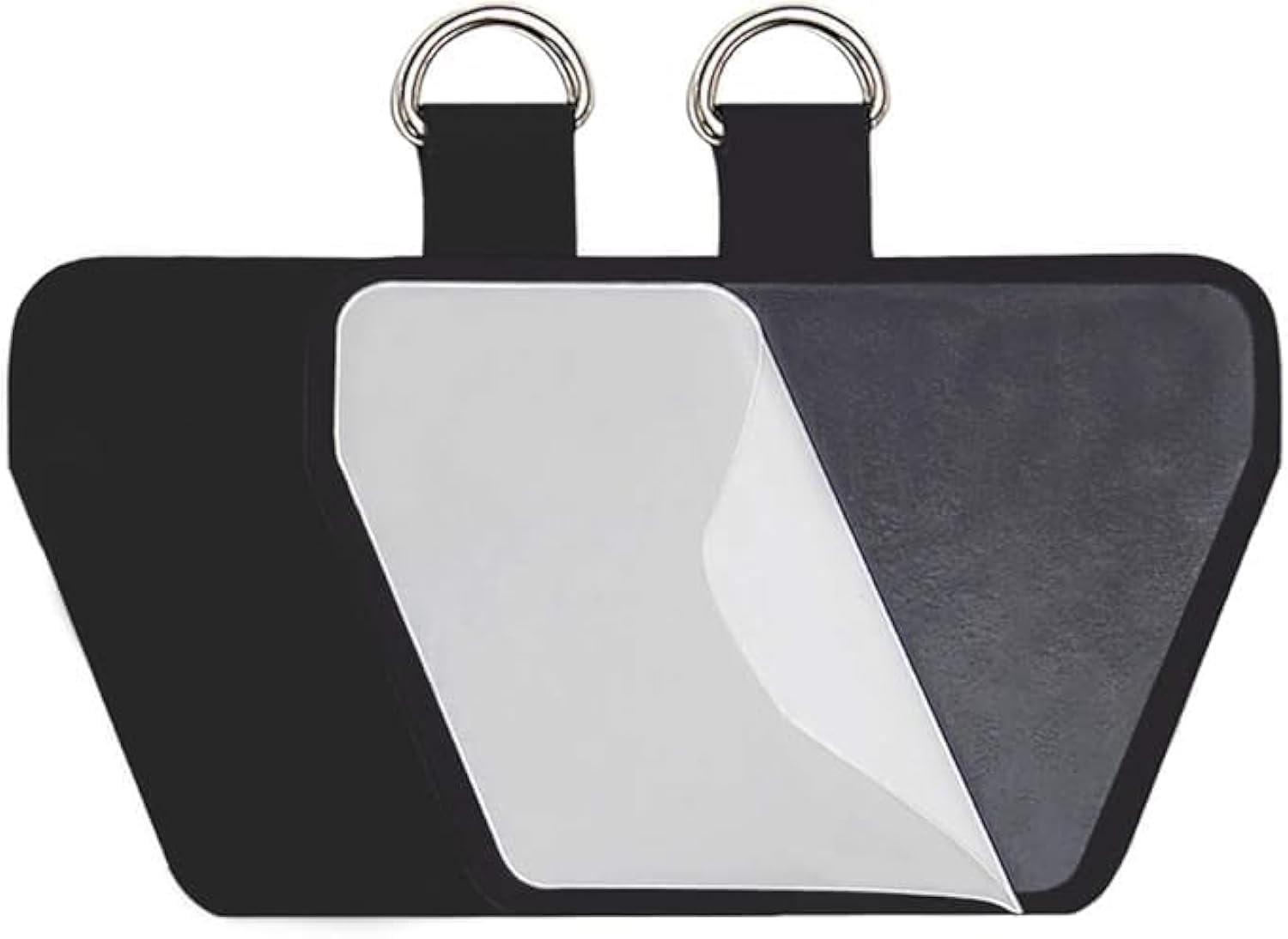 takyu Cell Phone Lanyard Pad, 2 Pack Universal Phone Safety Tether Connector with Adhesive Compatible for Most Smartphones (Black Black)