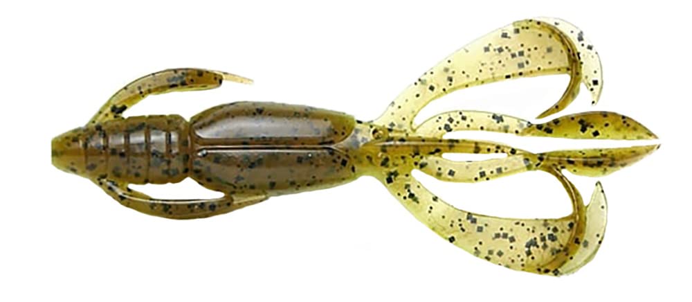 Keitech CF36401 Crazy Flapper Green Pumpkin Pp Chartreuse, 3.6"