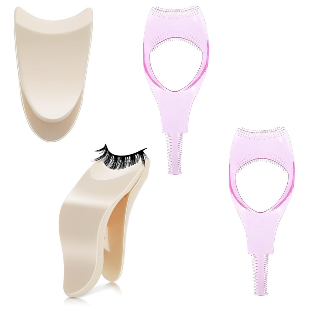 4 PCS False Eyelashes Applicator Tool Lash Clip Tweezers Eyelashes Applicator Tools Helping You Quickly Create Perfect Curved Eyelashes