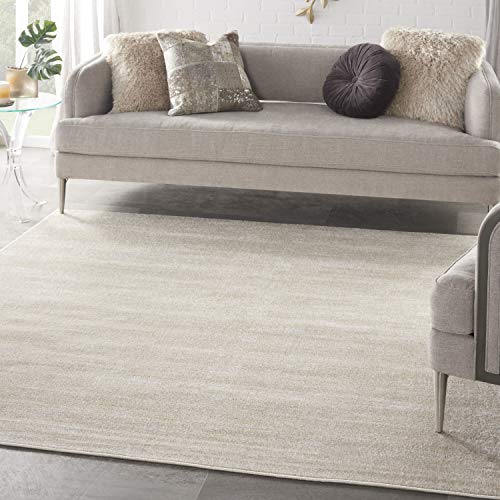 Nourison Essentials Indoor/Outdoor Ivory Beige 7' x Square Area Rug, Easy...