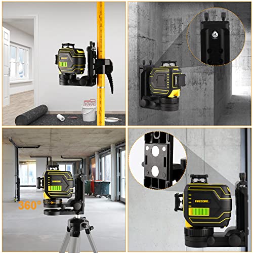 Laser Level Pole, Firecore Upgraded 12 ft. Telescoping Laser Pole with Tripod and