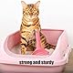 CRLLDPM 1 Stück Katzenstreu Schaufel Reinigungswerkzeug, Katzenklo Schaufel, Katzenstreuschaufel, Klein Katzenstreu Scooper, Für Haustier Katzen Kätzchen Hunde (Rosa)