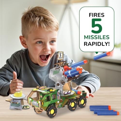 Image of Smartivity DIY Military Vehicle Truck Toy for Kids 8-14 Years