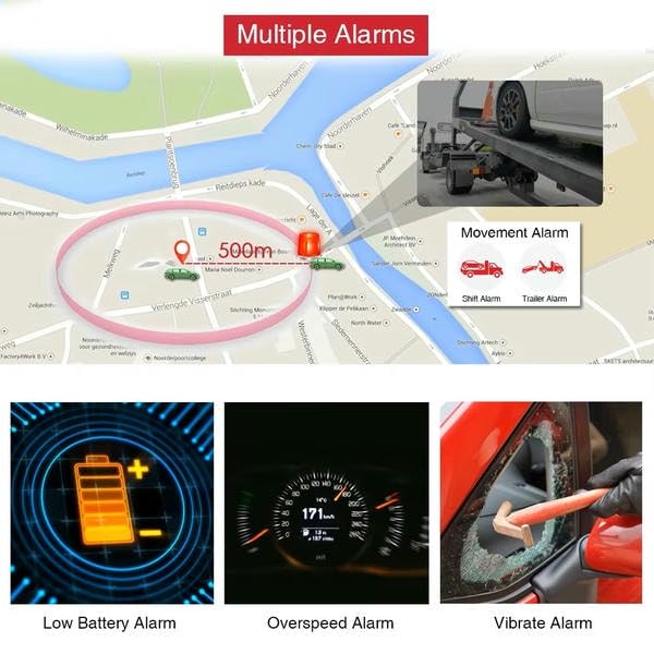 Wodoodporny tracker GPS z mikrofonem do samochodu, motocykla, ciężarówki, autobusów i pojazdów