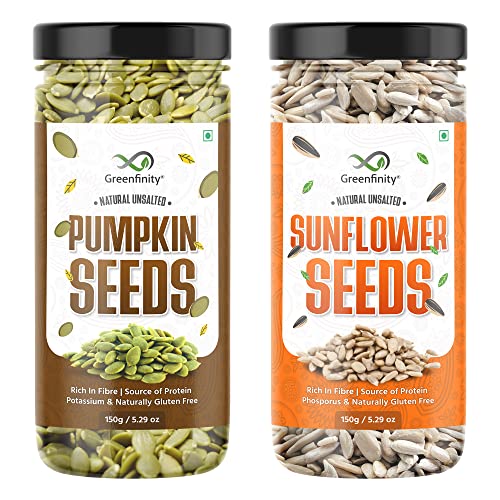 GreenFinity Healthy Seeds Combo Pack- Pumpkin and Sunflower Seeds 150g - Image 2