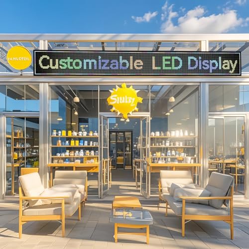 Image of Programmable LED Sign P10 Custom Size, Outdoor Led Sign For Business Display Screen Advertising Store