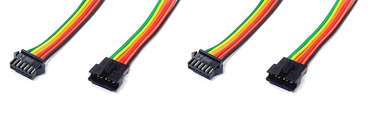 2 Pair JST Connector Wire Male and Female 6 Pin Locking Type Cable Connector 27 cm Electrical Cable Wire for LED Light For Multiple Application-image-24