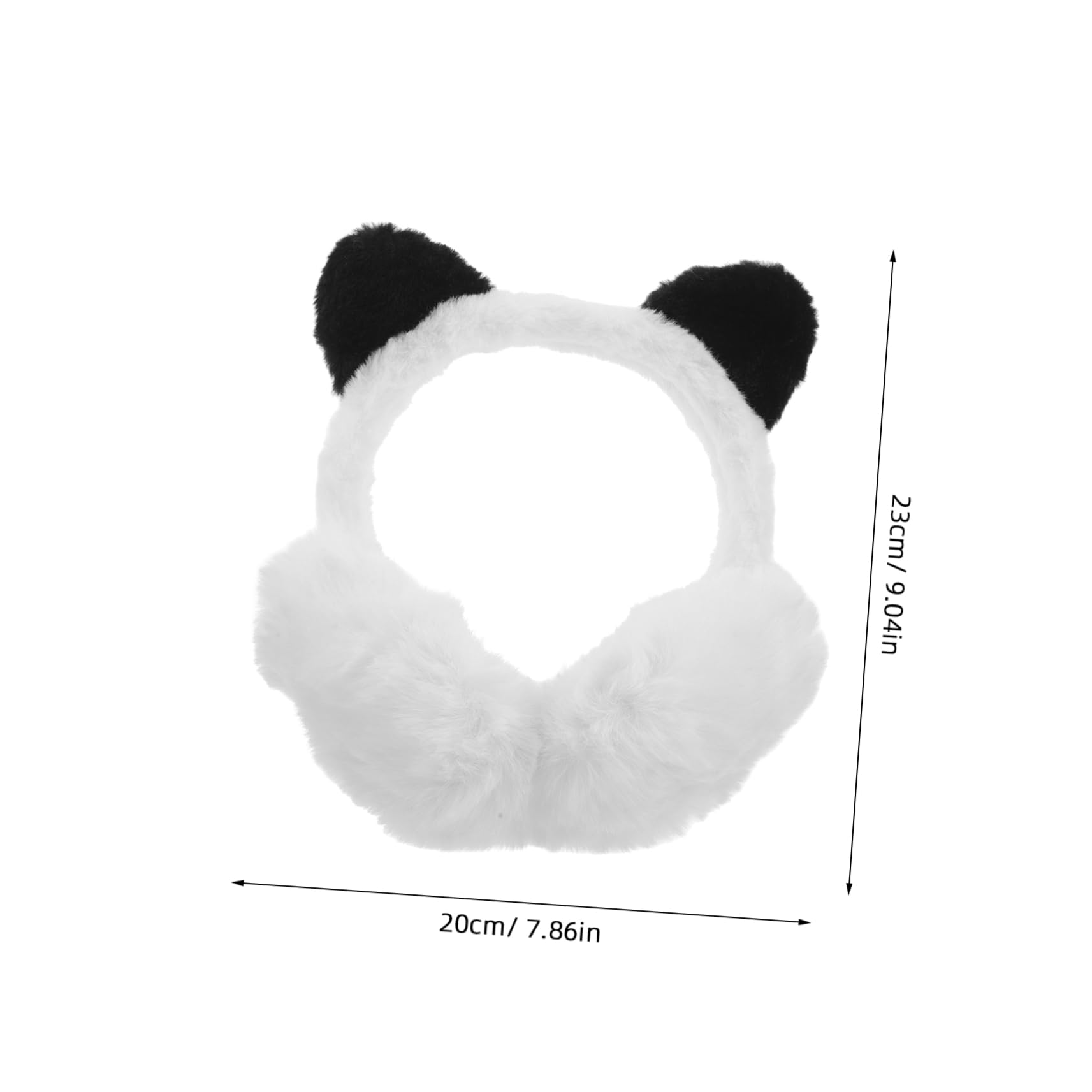 Vaguelly Fashionable Fun Adorable Panda Ear Muffs Ear Warmers for Women Men Winter Essential