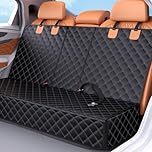 OLQI Dog Car Seat Cover for Back Seat,100% Waterproof and Durable Scratchproof Nonslip Rear Car Seat Protector Universal Size Fits for Cars/SUVs/Trucks