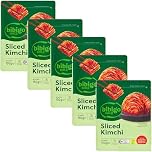 Naturally Fermented Kimchi, Sliced Korean Napa Cabbage. Gut‑Healthy & Delicious Korean-Style, Vegan & Gluten-Free | 1.5kg (150g, Pack of 5)