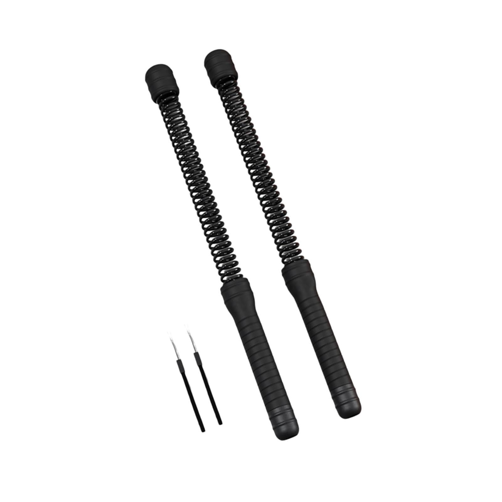 2 Pieces Battle Ropes Steel Portable Exercise Rope for Home Outdoor Training Black| Sports Equipment | Outdoor Sports Gear | Exercise Gear-image-32