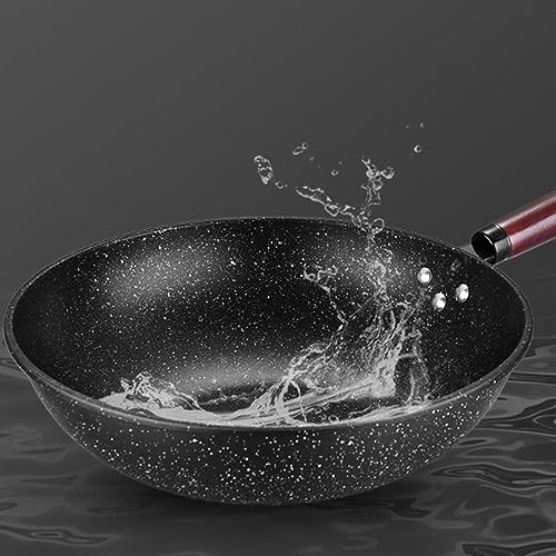 Wok con recubrimiento de granito 12.6 pulgadas con tapa miniatura 4