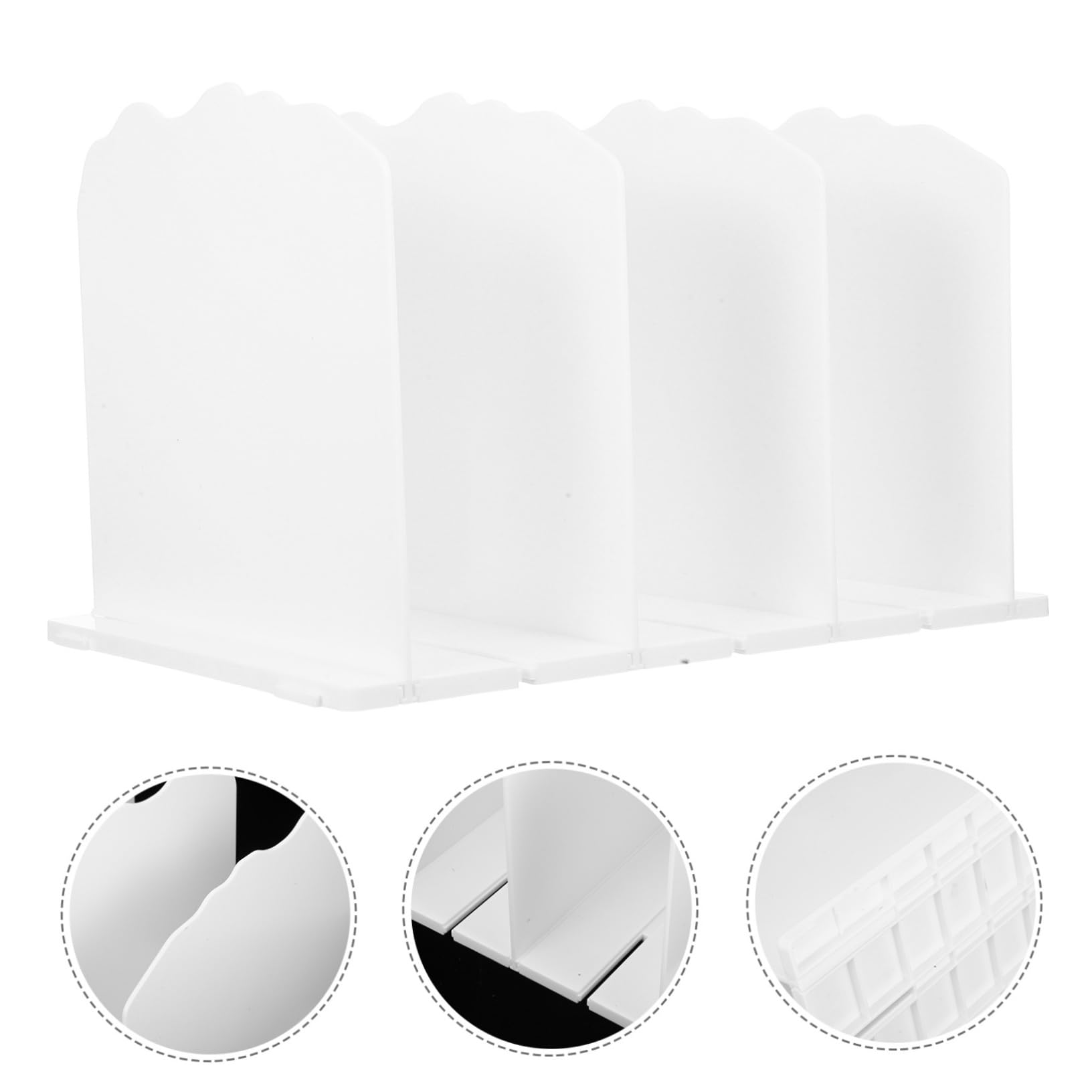 Organizador de Puerta Colgante para Armario, Divisores de Almacenamiento Ajustables de Plástico, Estante para Guardar Bolsos, 2 Piezas, Blanco, Fácil Montaje