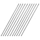 sourcing map 10 Stück 304 Metallstangen Garten, 2.5mm x 250mm Metallstäbe für DIY Handwerk, Motorrad, Deko, Garten
