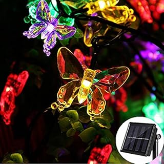 Iconeo Guirlande lumineuse solaire extérieure avec 30 LED 6,5 m 8 modes d'éclairage extérieur décoratif pour jardin, arbre de Noël, maison, patio