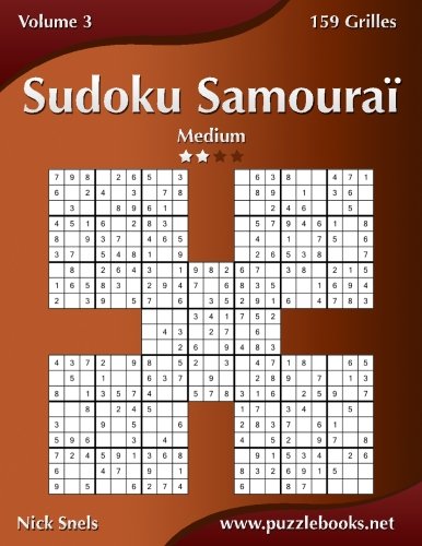 Télécharger Sudoku Samouraï - Medium - Volume 3 - 159 Grilles Gratuit