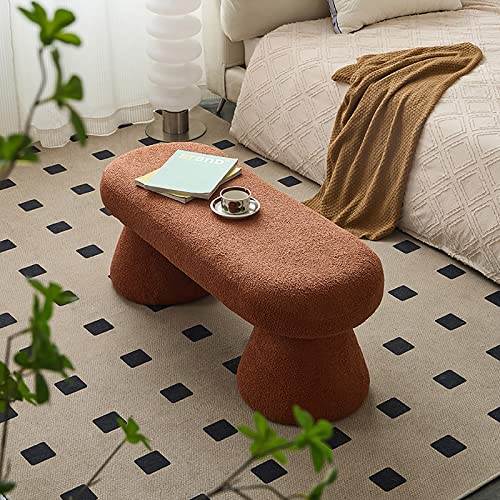 Reposapiés otomano tapizado, diseño moderno de piel sintética para sala de estar, dormitorio y pasillo