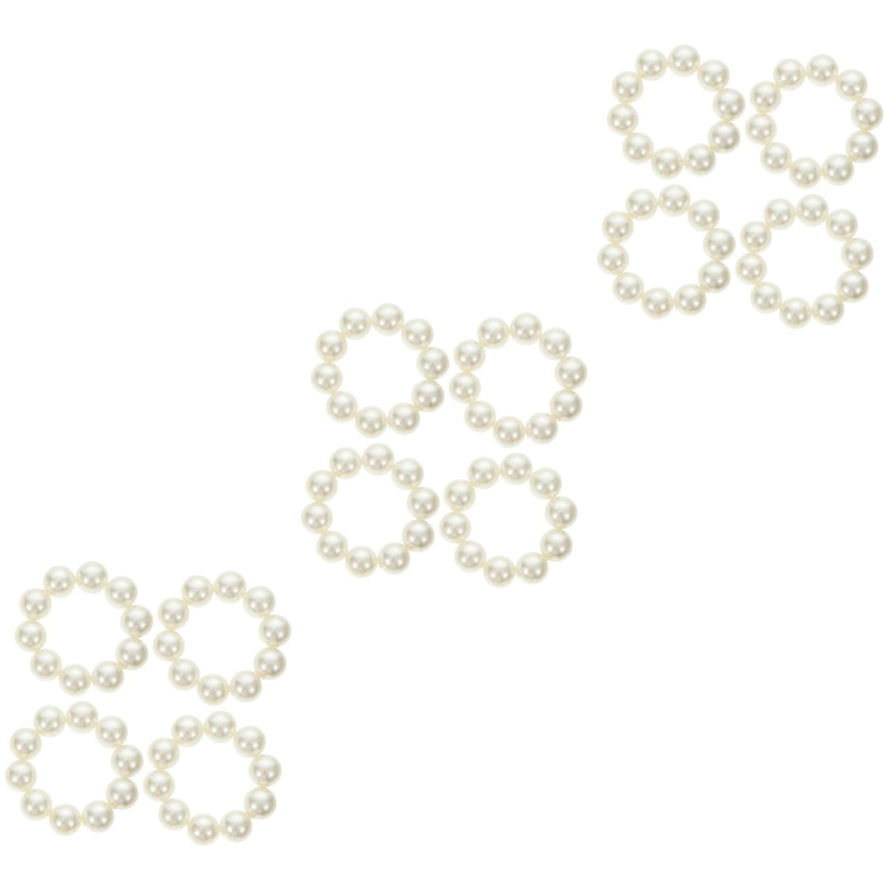 FRCOLOR 3er-set Vielseitige Haargummis Für Damen Armbänder Mädchen Elastische Pferdeschwanzhalter Harzmaterial Für Dauerhaften Gebrauch 4 Stück X 3