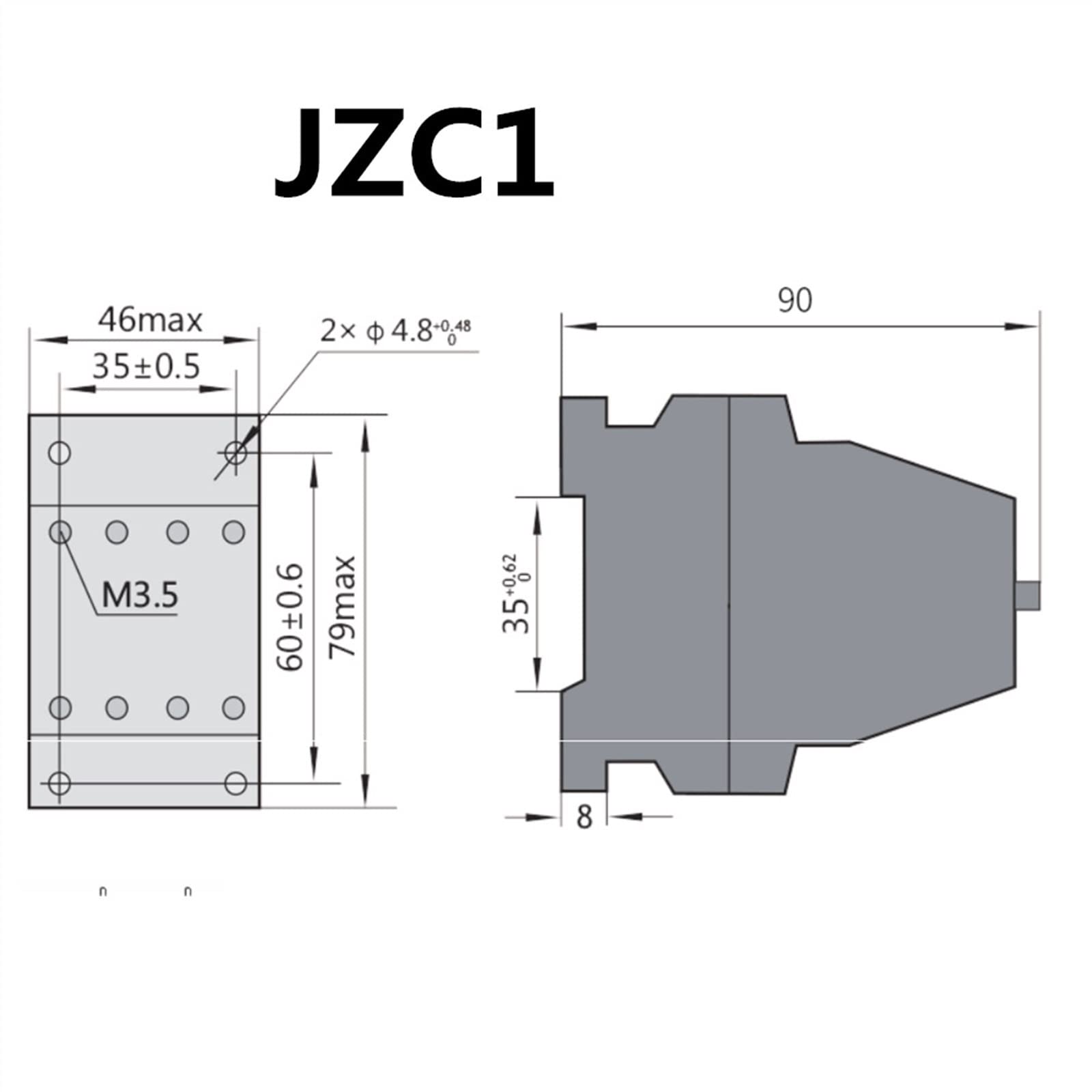 Relais de contacteur JZC1-04/04Z Type de contacteur Relais AC220 AC380V AC24V DC24V DC36V DC110V électricité Industrielle