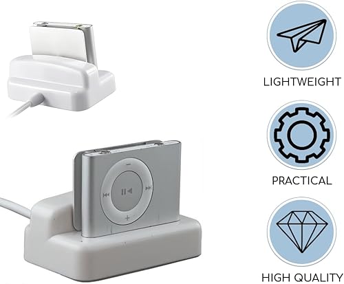 Miniatura 2 de Estación de acoplamiento de sincronización con cargador USB para Apple iPod Shuffle 2ª generación 3ª generación Doc Station para iPod Nano Station