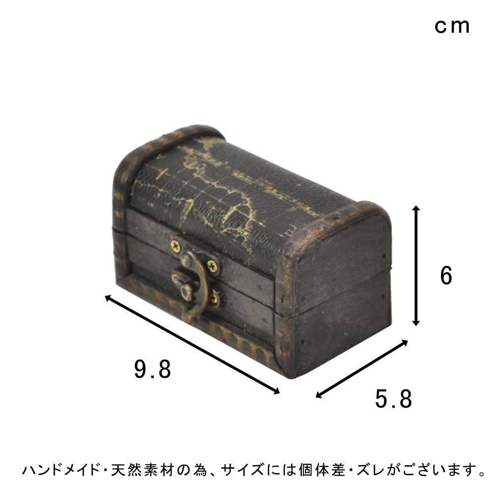 Amazon｜宝箱 世界地図 BK S 小物入れ 収納 アクセ トランク｜収納