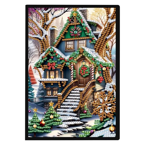 Carnet de notes de peinture diamant A5 TDFERAN pour vos soirées créatives de Noël