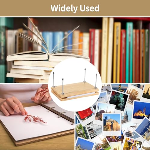 Kit profissional de encadernação de livros de 40 peças, prensa de encadernação de livros de madeira,