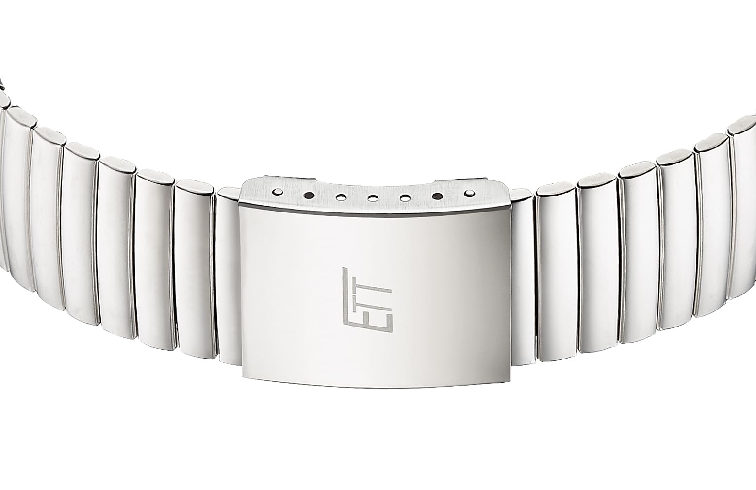 ETT Eco Tech Time Funk Solar Herren Uhr Analog mit digitalem Datum mit Edelstahl Zugband EGS-11712-22Z