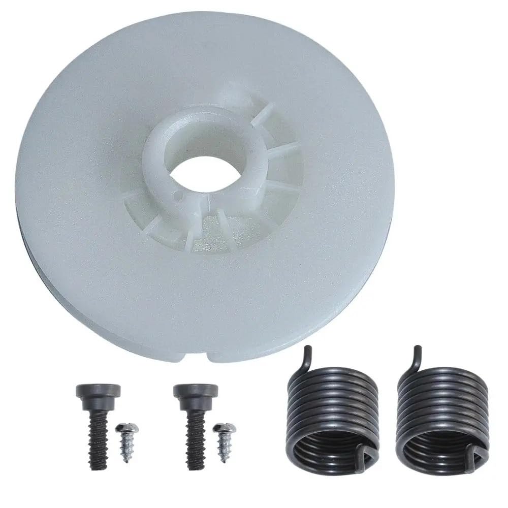 Yhfias One Color Starter Pulley & Driver Spring Kit Fit For H 340 345 350 435 440 445 450 Chainsaw With Screws 537423201
